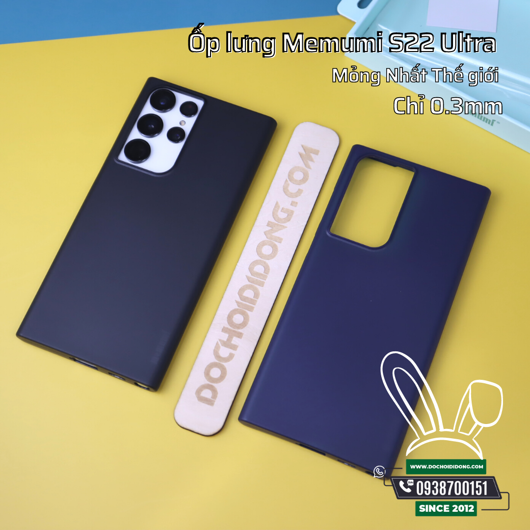 Ốp lưng samsung s22+ plus ultra memumi siêu mỏng 0.3mm