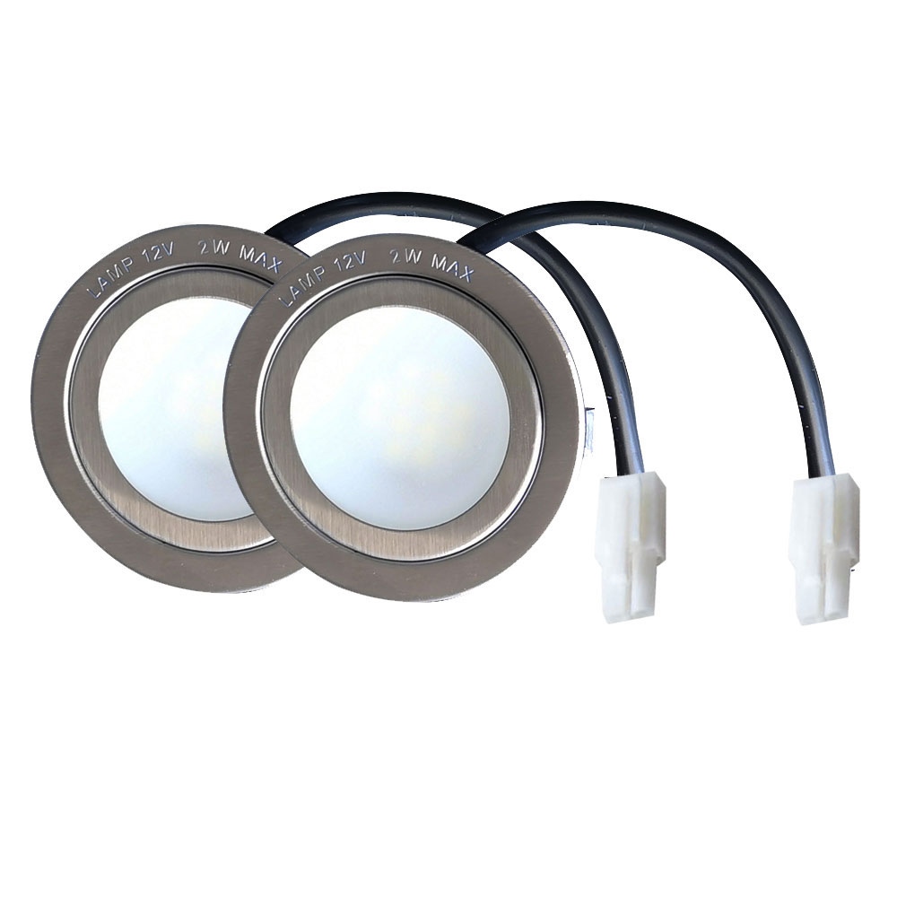 2-Pack 68mm Cooker Range Hood Light Bulb 1.5W LED 20W Halogen Bulb  Equivalent