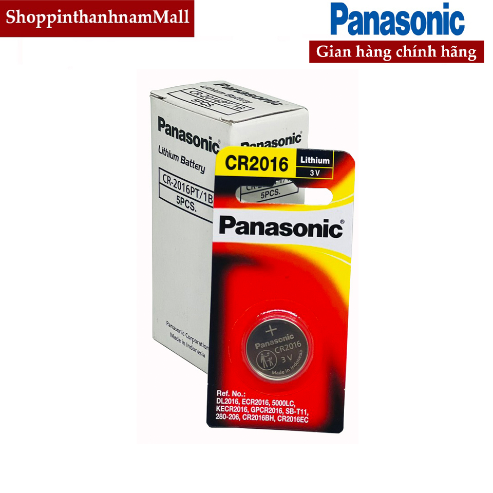 Pin CR2016 Panasonic cao cấp vỉ 1 viên chính hãng