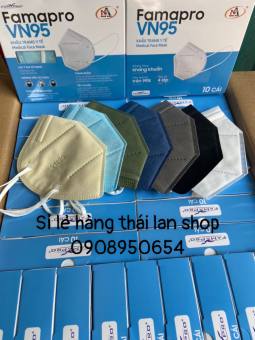 Khẩu trang y tế N95 kháng khuẩn 4 lớp Famapro VN95