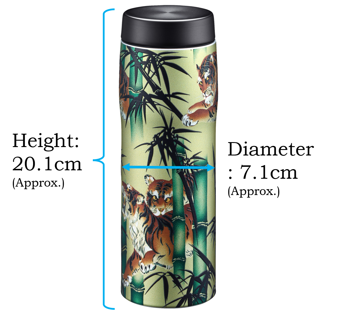 Tiger Limited Edition 480ml Stainless Steel Bottle with Wooden Box