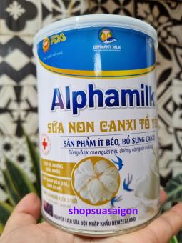 Sữa Alphamilk Sữa non Canxi tổ yến [HSD T11-2024, Hộp 400g]
