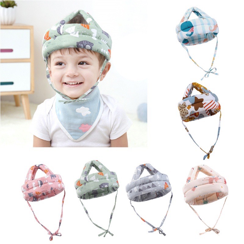 Mũ đỡ bảo vệ đầu cho trẻ tập bò, tập đi siêu yêu
