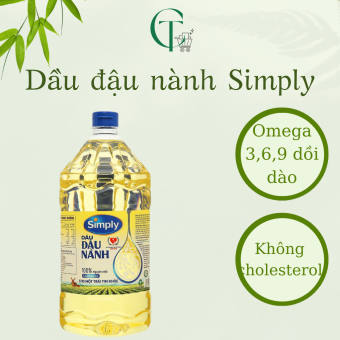 Dầu ăn đậu nành Simply 2L date mới nhất