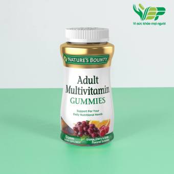 Adult Multivitamin Gummies, Orange, Cherry & Grape.
