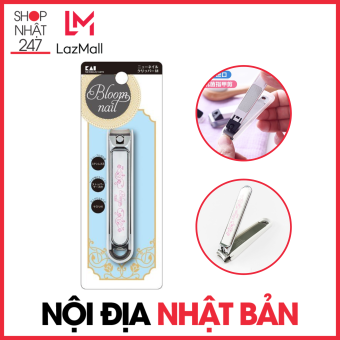Bấm móng tay inox mẫu hoa văn cao cấp (cỡ lớn) nội địa Nhật Bản