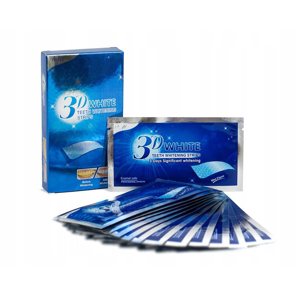 Miếng dán trắng răng 3d white teeth whitening strip mdr01