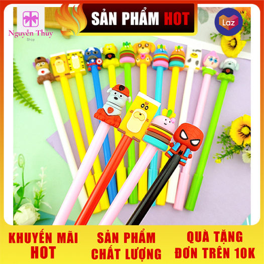 Combo 4 cây bút nước mực xanh cực cute giá rẻ và chất lượng ✓bút cute ✓bút bi ✓bút bi cao cấp ✓bút mực ✓bút bi cute ✓Nguyễn Thùy Store
