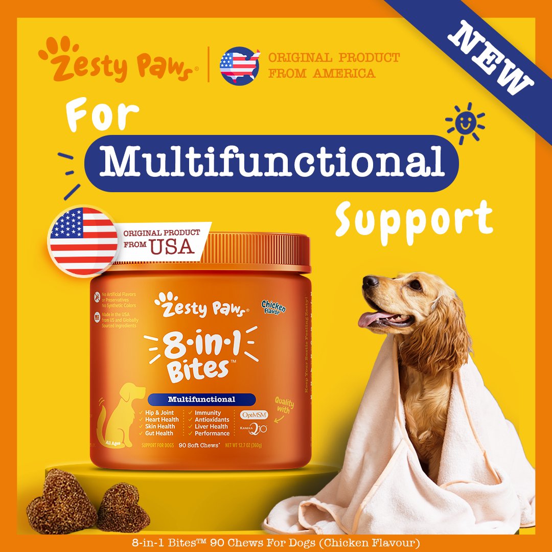 Zesty paws 8 trong 1 đa chức năng cắn gà 90ct