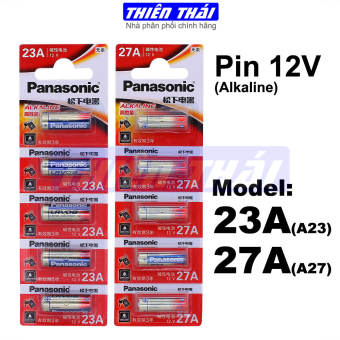 Pin Panasonic 23A/27A,pin alkaline A23/A27 12V,cho điều khiển cửa cuốn,chìa khóa điện, chuông cửa,chuông điện, báo động