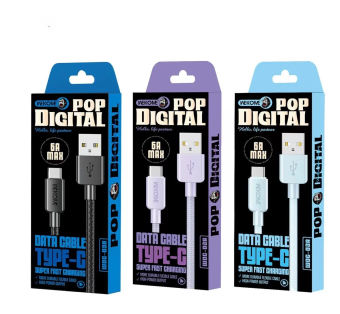 Bộ cáp Sạc Bọc Dù Hỗ Trợ Sạc Nhanh CHính Hãng WK Chống Nóng Giật Bảo vệ Pin WDC 03