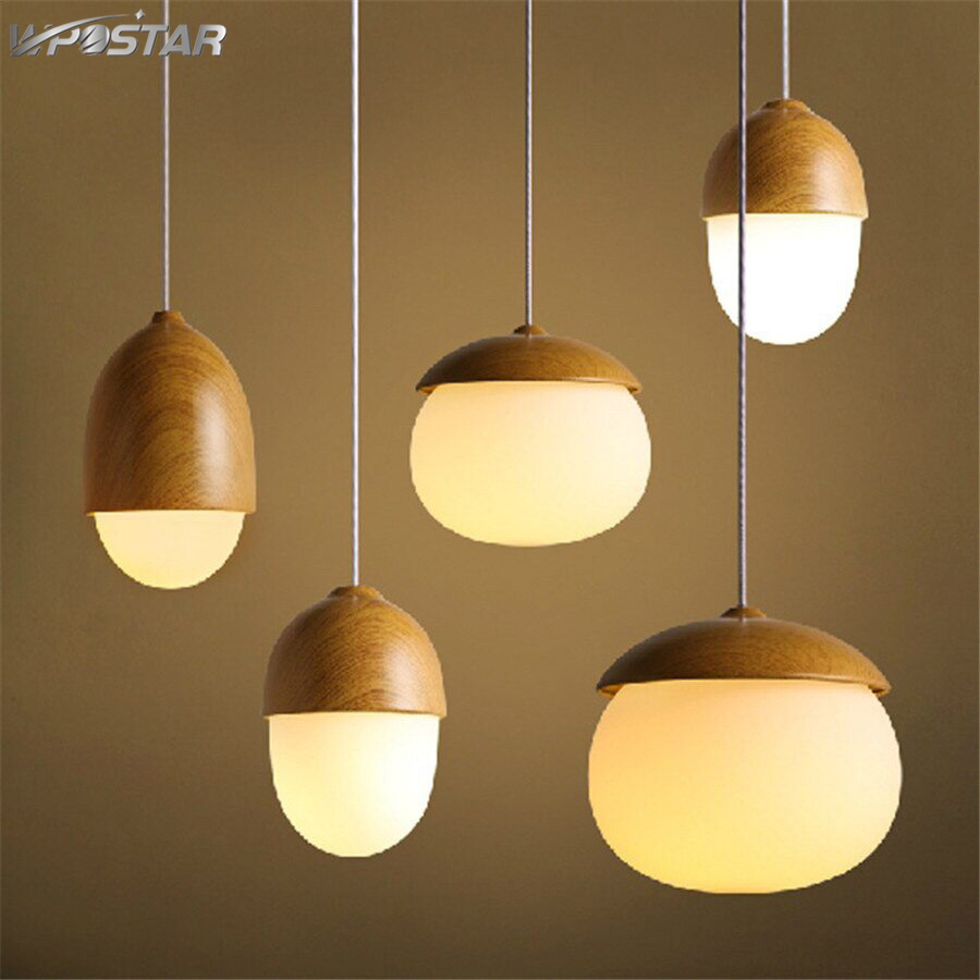 Đèn Chùm Kiểu Bắc Âu Đèn Trần Led Đèn Treo Phòng Ăn Nhà Hàng Nhà Bếp Thiết Bị Chiếu Sáng Hạt Gỗ