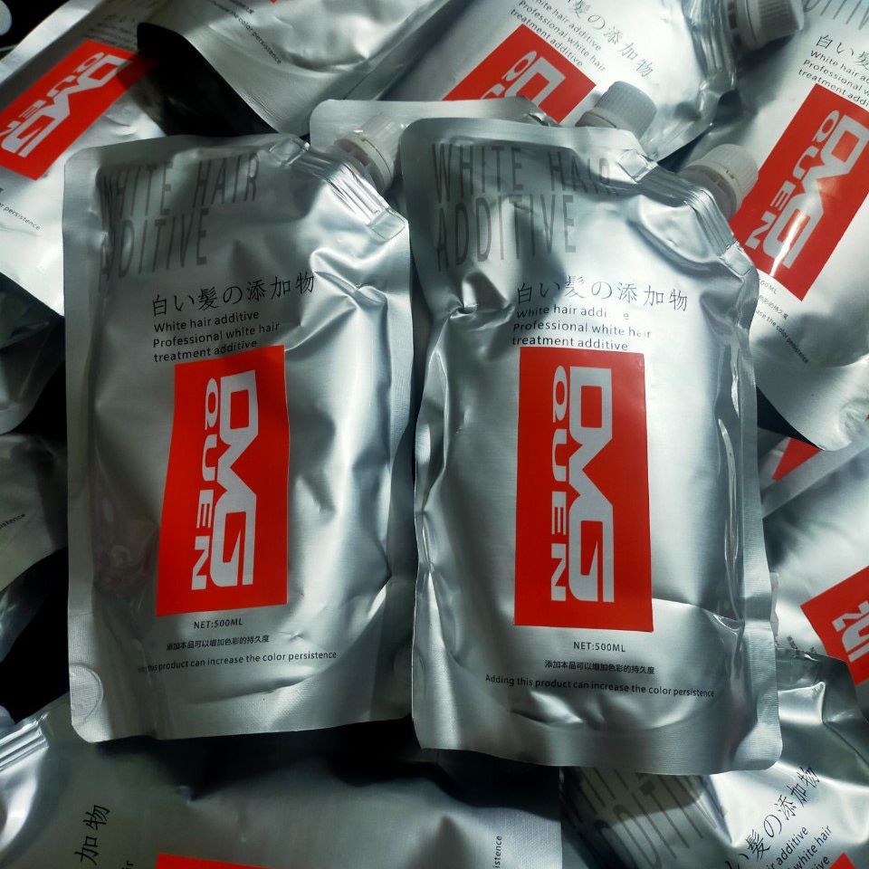 Kem hỗ trợ phủ bạc nhuộm màu thời trang DVG chính hãng bịch 500ml phủ bạc 100%