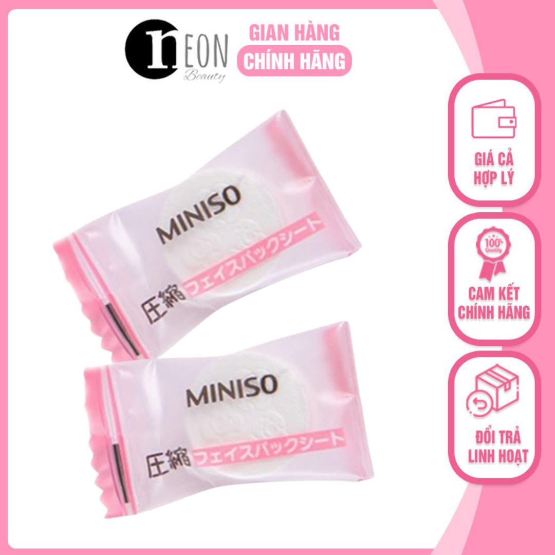 Mặt nạ dạng viên nén miniso - neon beauty