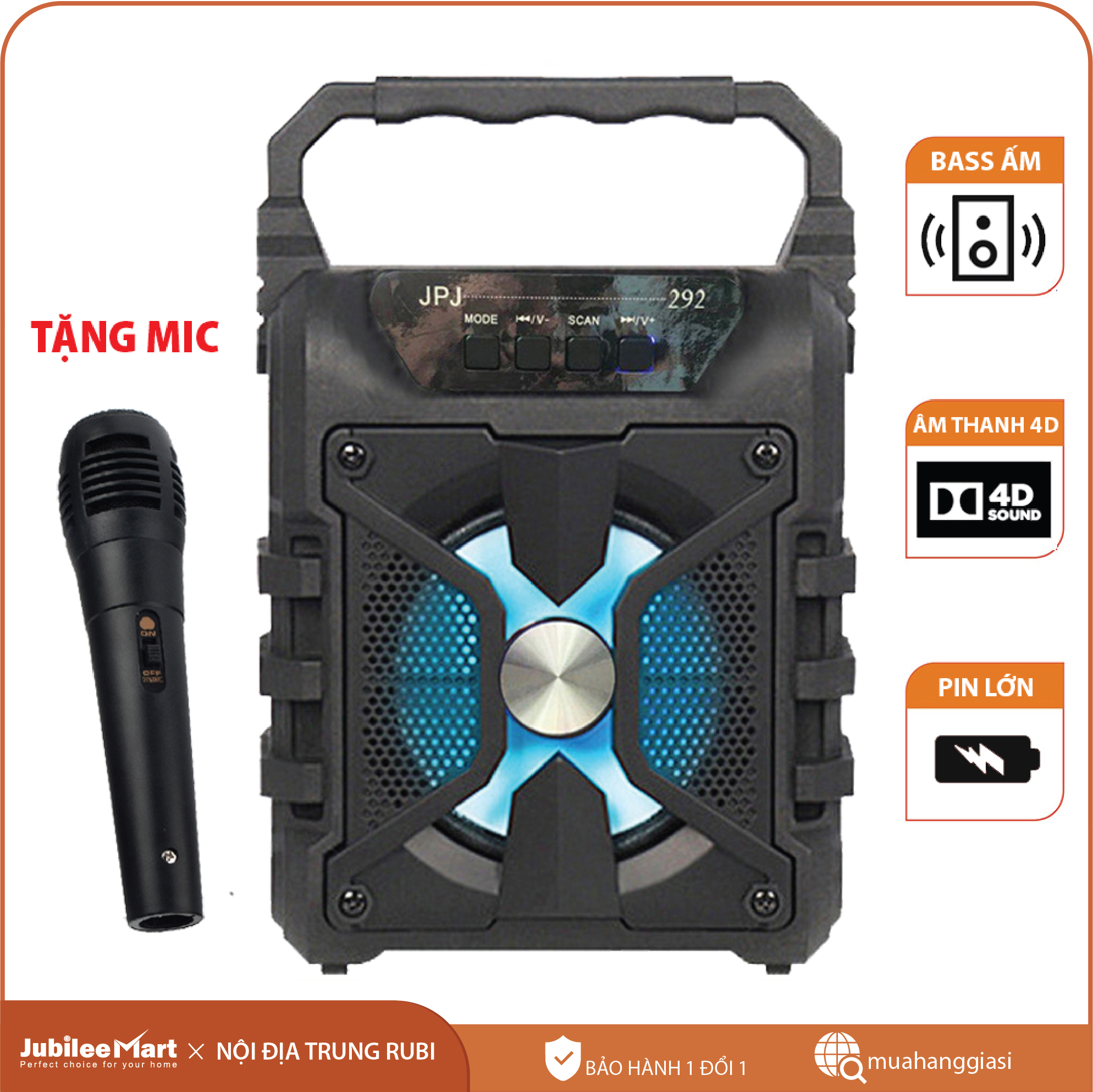 [MIỄN PHÍ VẬN CHUYỂN]  [TẶNG 1 MIC KARAOKE CÓ VANG 100K] Loa Kẹo Kéo Karaoke Bluetooth Mini JAVA68 - Tiện lợi - Âm to - Cực đã - Loa bluetooth không dây giá rẻ - Loa Karaoke Tại Nhà