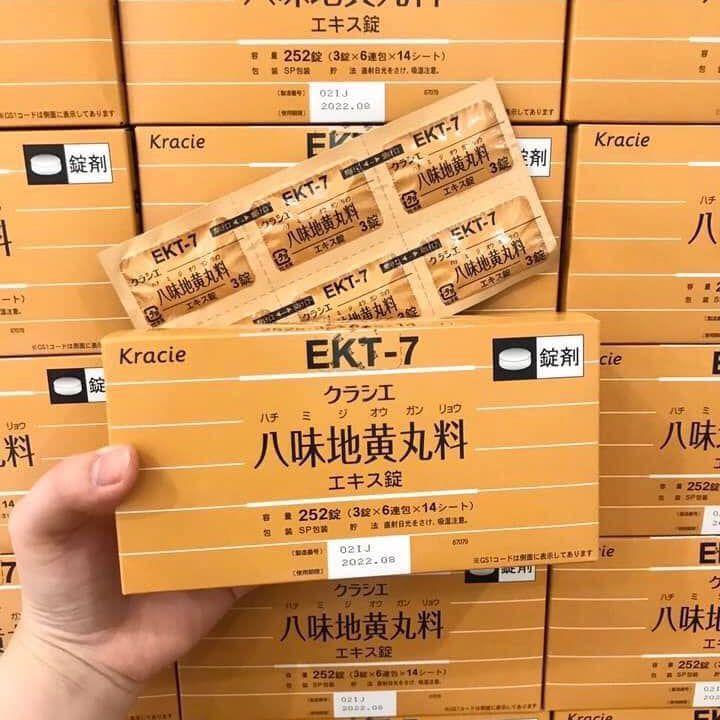 Viên Uống Bổ Thận, Giảm Tiểu Đêm EKT7 Bệnh Viện Nhật Bản - EKT 7 Kracie Hachimi