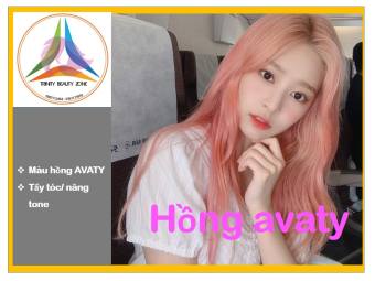 Thuốc nhuộm tóc AVATY màu HỒNG pastel tặng kèm oxy+ Lược+Gang tay