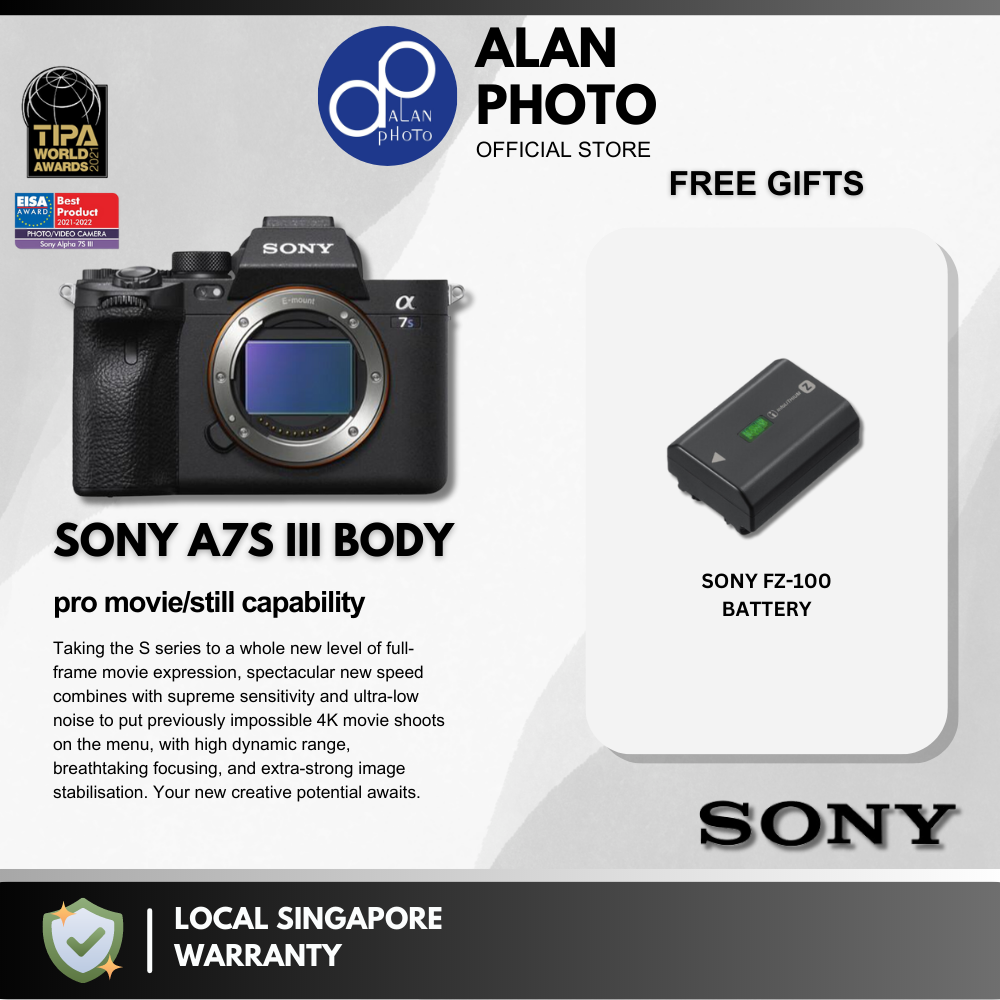 Sony Alpha 7S III Full Frame with pro movie/still capability