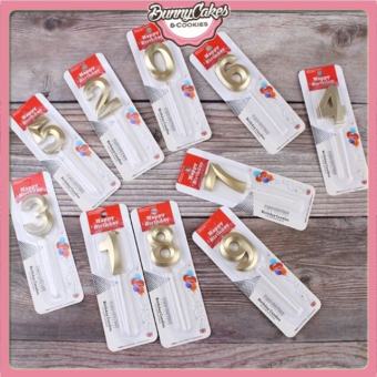 Nến Nhũ Vàng 3D Số Sinh Nhật Hàng Cao Cấp