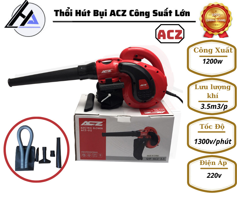 Máy thổi hút bụi acz loại lớn công suất 1200w-máy thổi bụi acz