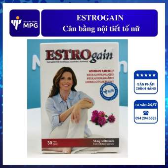 Estrogain Hộp 30 viên  ( Anh Quốc) – Cân bằng nội tiết nữ, giảm tiền mãn kinh, mãn kinh