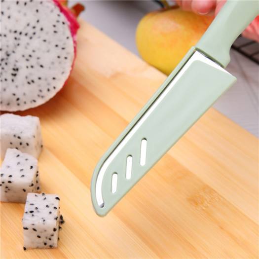 Dao Gọt Vỏ Trái Cây - Dao Cắt Hoa Quả Thép Du Lịch Có BAO LƯỠI J6