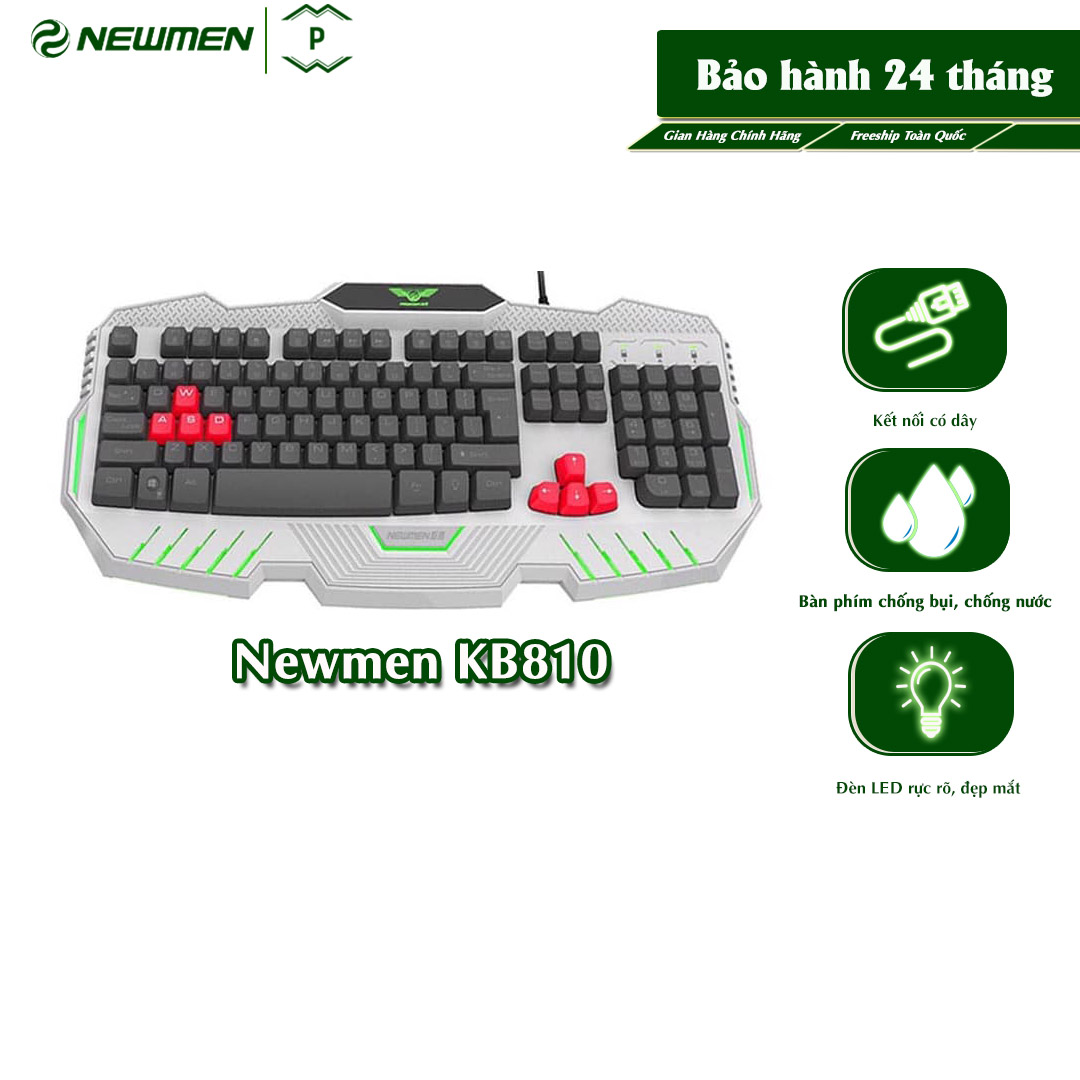 Bàn phím có dây newmen kb810 – gaming - hàng chính hãng
