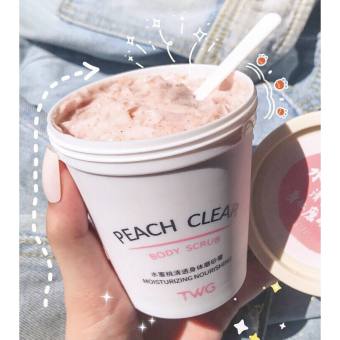 Kem tẩy da chết, tẩy tế bào chết toàn thân body hương Đào Heyxi làm trắng da 200ml -  Tẩy tế bào chết