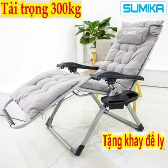 Ghế Xếp thư giản SuMiKa 179, Tặng khay đựng ly, để điện thoại ,đa năng - Khóa kim loại Cao Cấp - ,tải trọng 300kg - Thương hiệu SUMIKA Nhật Bản - Bảo Hành 12 Tháng - LUÔN CÓ PHỤ KIÊN THAY THẾ