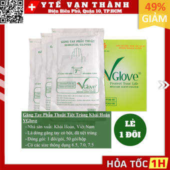 ✅ Găng Tay Phẫu Thuật Tiệt Trùng Khải Hoàn VGlove -VT0982 - Y Tế Vạn Thành