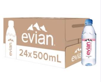 Thùng 24 Chai nước khoáng thiên nhiên Evian 500ml (500ml x 24)