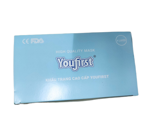 Khẩu trang y tế You First 4 lớp (50 chiếc/hộp)