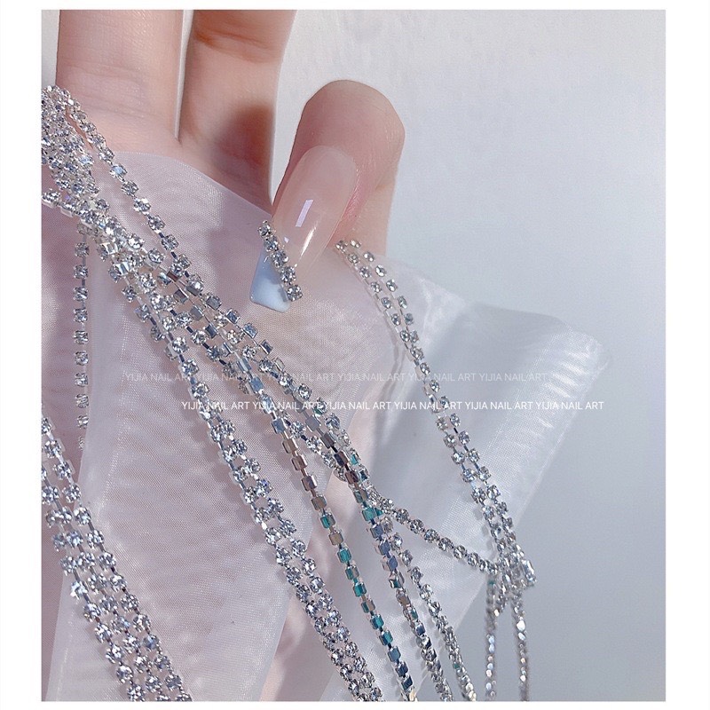 Đá dây trang trí móng, đá dây mảnh, đá dây trang trí nail