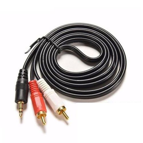 Cáp av, cáp loa jack 3.5 ra 2 đầu, 3 đầu dây dài 1.5m