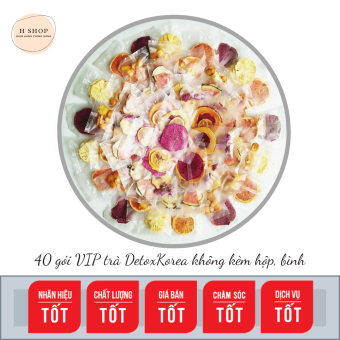 Set Vip 45 Gói Trà Detox hoa quả sấy khô giảm cân, DETOX KOREA (ảnh thật) - không bình, hộp, túi vải- PKCB