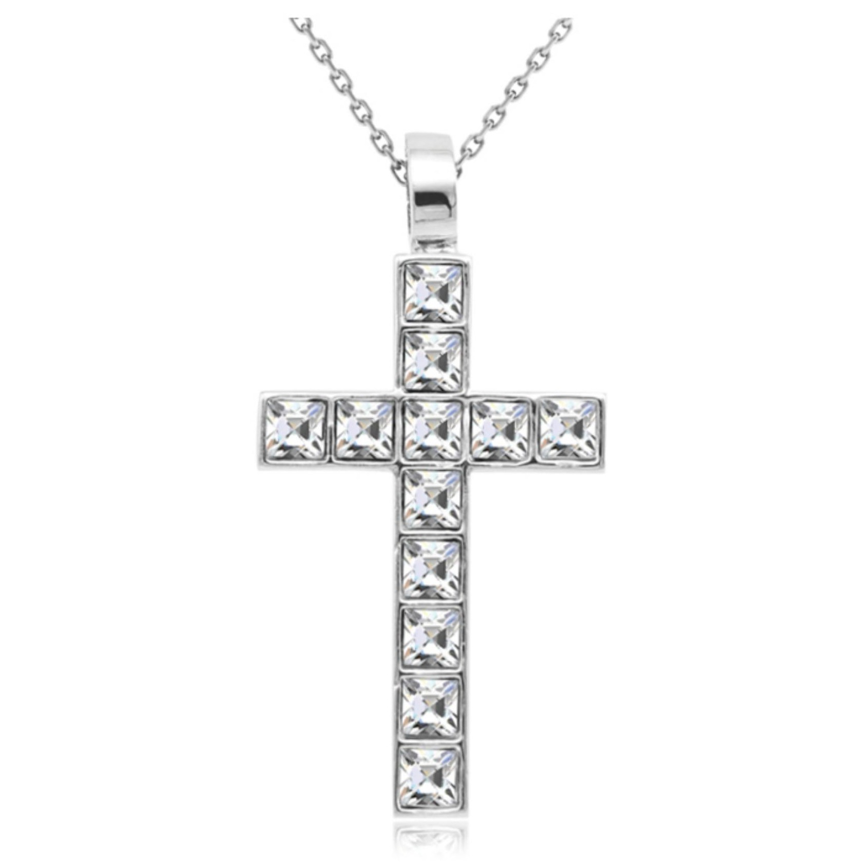 crystal cross necklaces