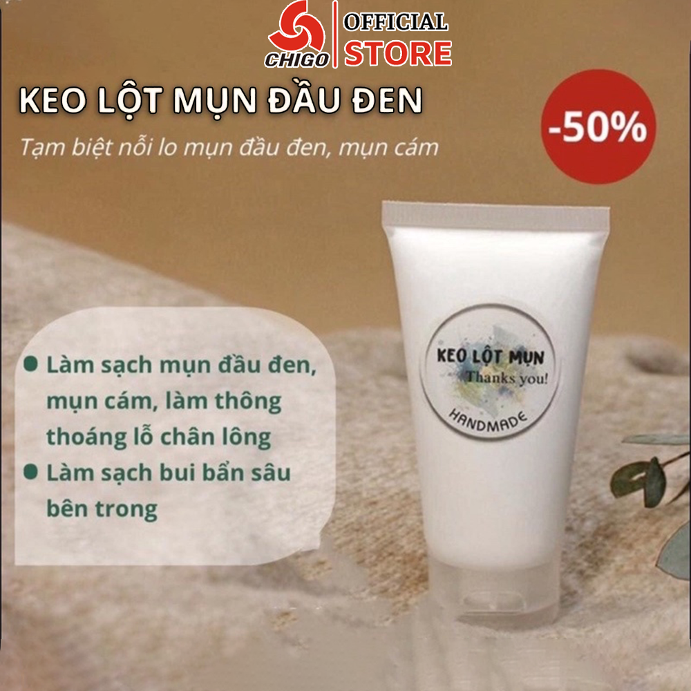 Gel Lột Mụn Đầu Đen Hand Made, Keo Lột Mụn Cám, Làm Sạch Sâu, Giảm Mụn, Vệ  Sinh Bụi Bẩn Cho Da Vùng Mũi, Gel Hút Mụn, Hút Bụi Bẩn Dưới Da, Làm Sạch Lông Tơ Siêu An Toàn, Không Gây Kích Ứng, Hỗ Trợ Giảm Mụn Hiệu Quả