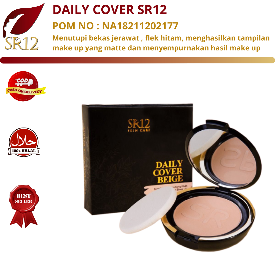 TERBARU - Bedak Padat SR12 Compact Powder Original