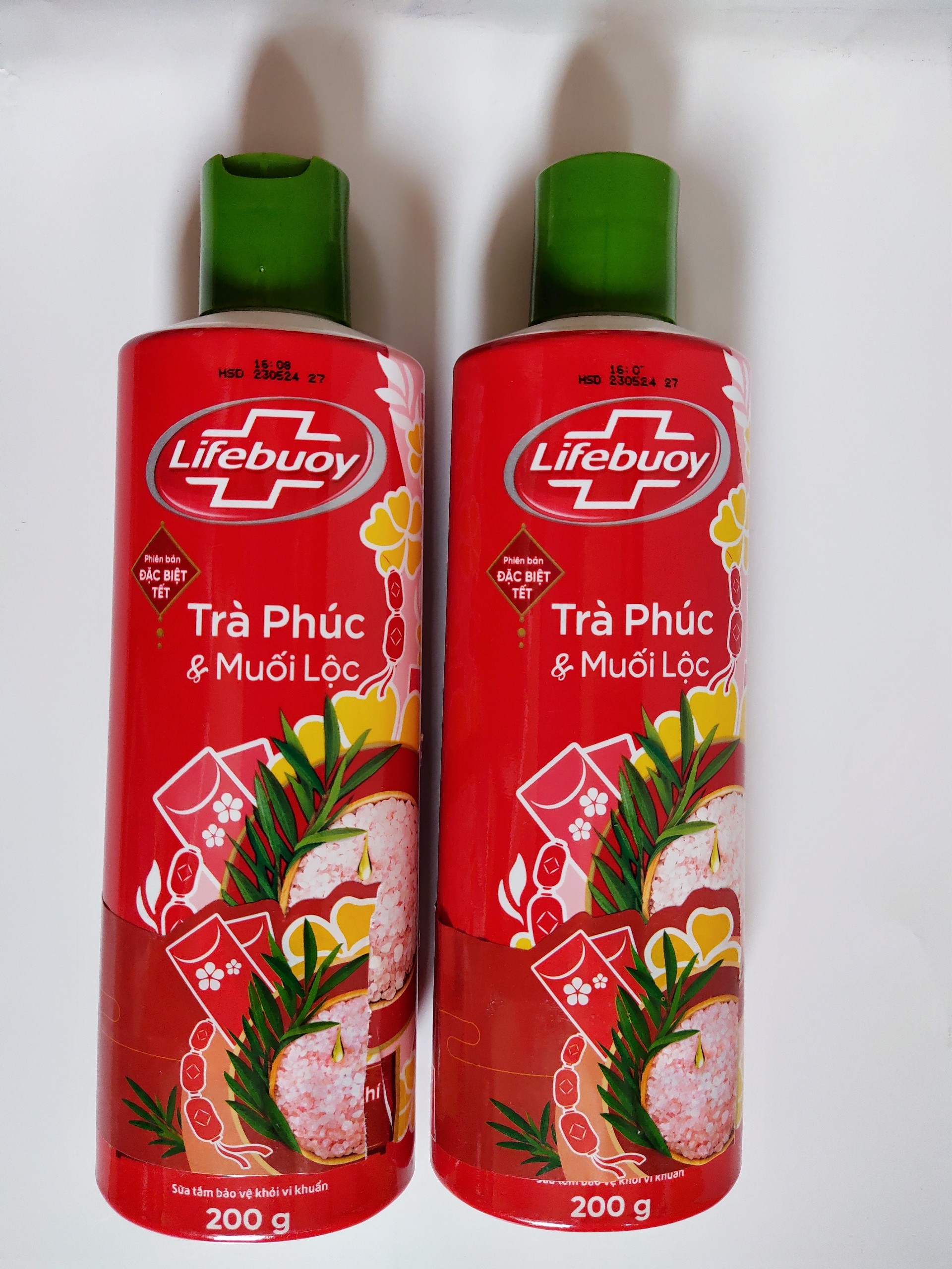 Combo 2 chai sữa tắm Lifebuoy Trà Phúc Muối Lộc 200g (2x200g)