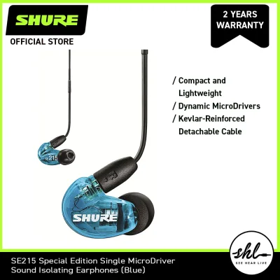 Shure SE215 Sound-Isolating In-Ear Stereo Earphones (1)