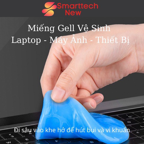Gell Dính Bụi Vệ Sinh Máy Tính, Máy Ảnh, Xe Cộ - Miếng Bùn Dẻo Silicon Bám Làm Sạch Khe Kẽ - Tái Sử Dụng Nhiều Lần