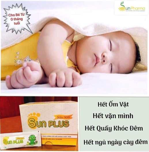 Sữa Non Sunplus - Bé Ngủ Ngon, Sâu Giấc và Tăng Đề Kháng Tốt