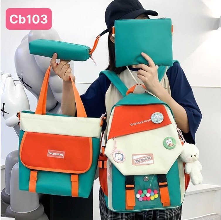 Balo combo 4 món phối màu cb103