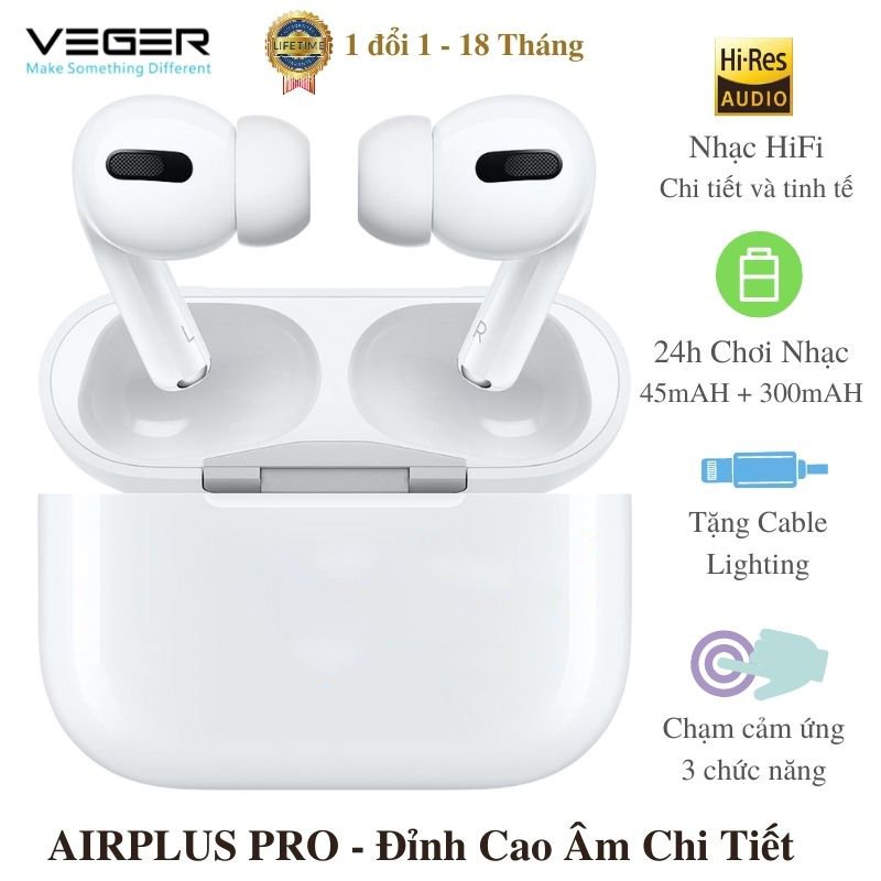 Tai nghe bluetooth chính hãng veger airplus pro