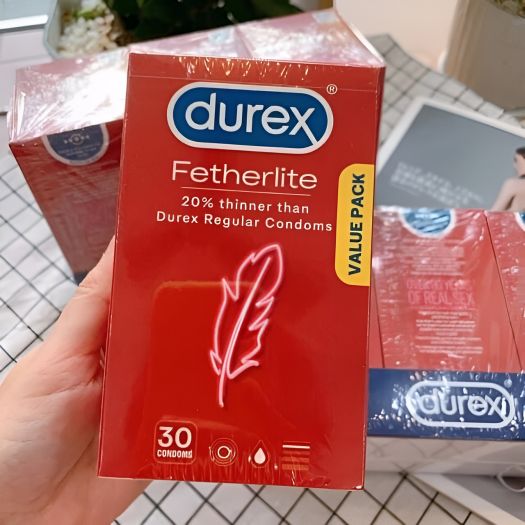 Bao cao su Durex Fetherlite Úc siêu mỏng - hộp 30 cái