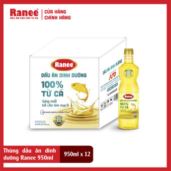 Thùng dầu ăn dinh dưỡng Ranee 950ml