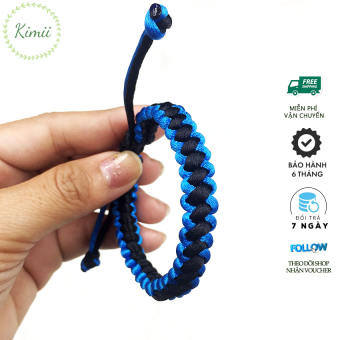 Vòng tay sinh tồn đan dây tim may mắn V89 - Vòng tay KIMII