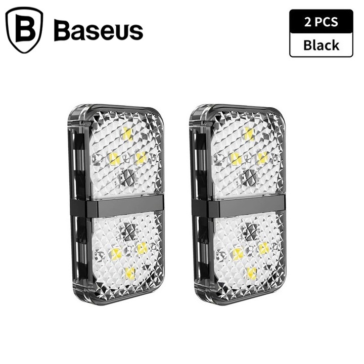 Bộ 2 chiếc đèn cảnh báo mở cửa tự động dùng cho xe hơi ôtô Baseus Door Open Warning Light đảm bảo an toàn khi mở cửa xe