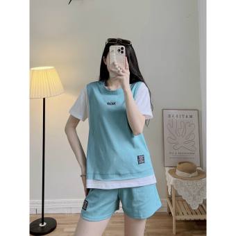 Set Cộc Đùi Nữ - Bộ Đồ Quần Short Áo Thun Tay Lỡ Form Rộng Ulzzang Hot- Bộ Đùi Thể Thao - RUBY store