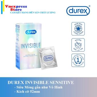 Bao cao su Durex Invisible 10 bao / Hộp